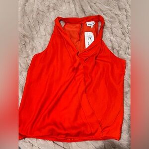 NWT Evereve Heartloom Orange Halter Size M